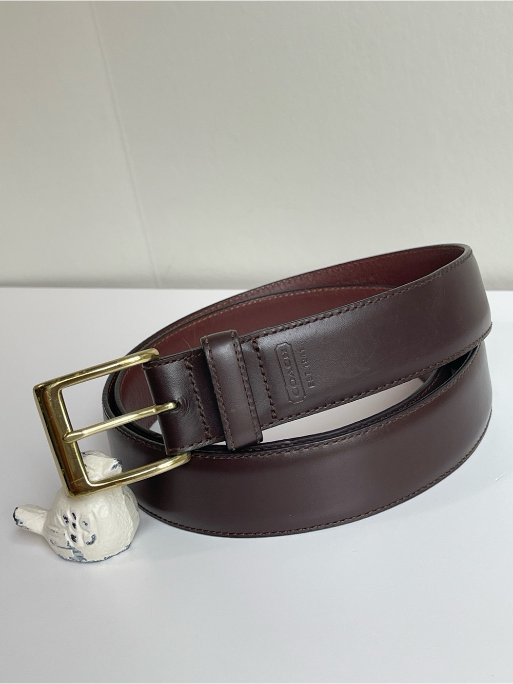 COACH 1941 Brown Leather Belt